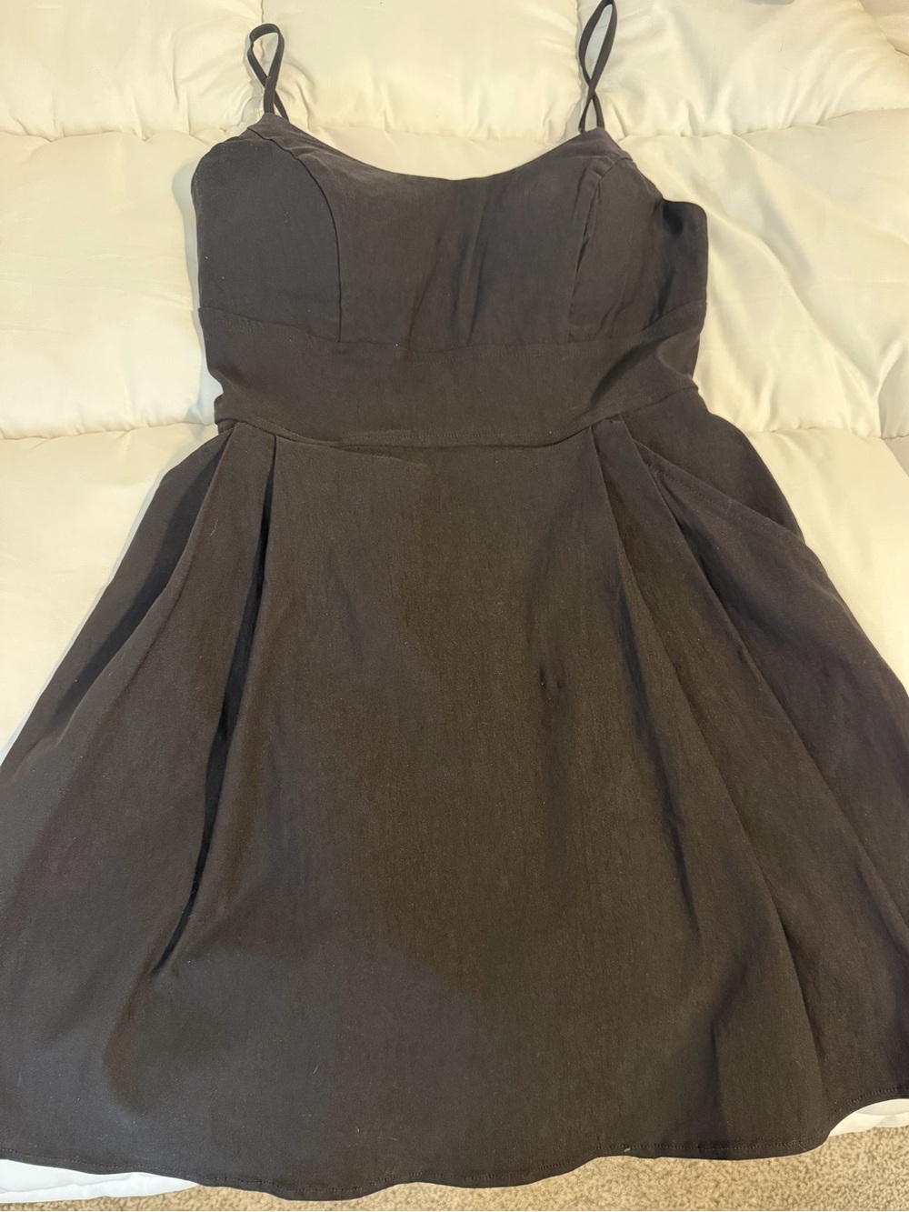 Teeze Me Black Spaghetti-Strap Mini Dress